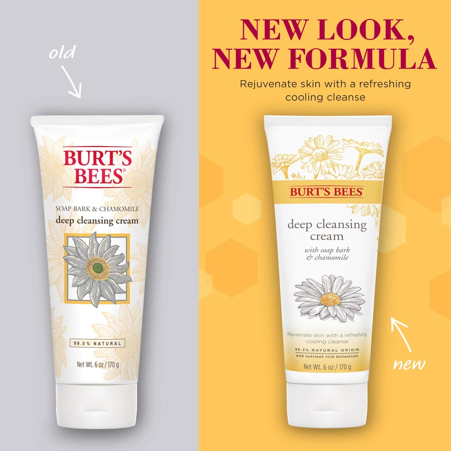 Sữa rửa mặt hoa cúc Burt’s Bees Soap Bark & Chamomile Deep Cleansing Cream 170g
