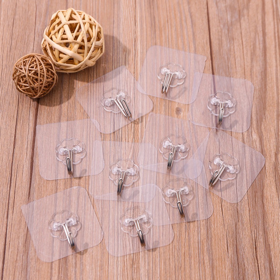 Combo 5 móc dán tường trong suốt siêu chắc chắn