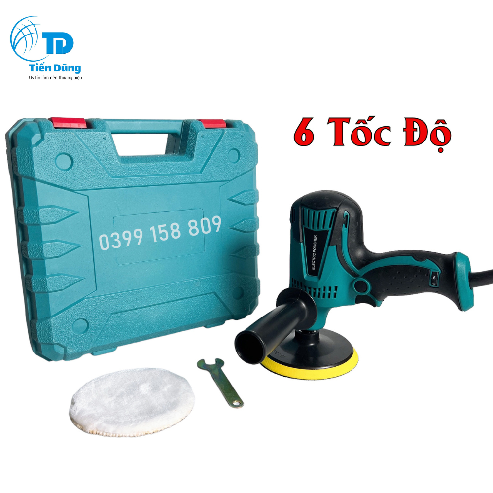 Máy chà nhám,máy đánh bóng gv6010 đánh bóng xe ôtô mini 6 cấp độ