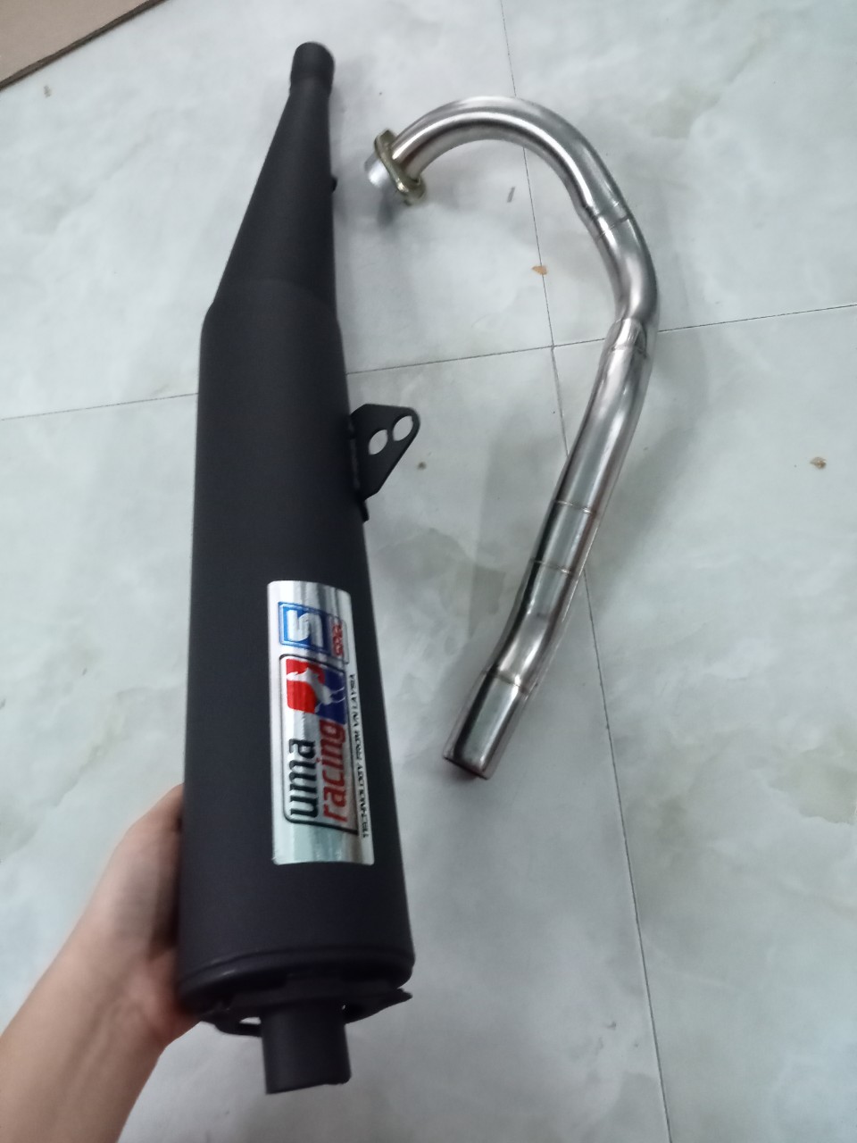 Pô uma lắp xe exciter 150