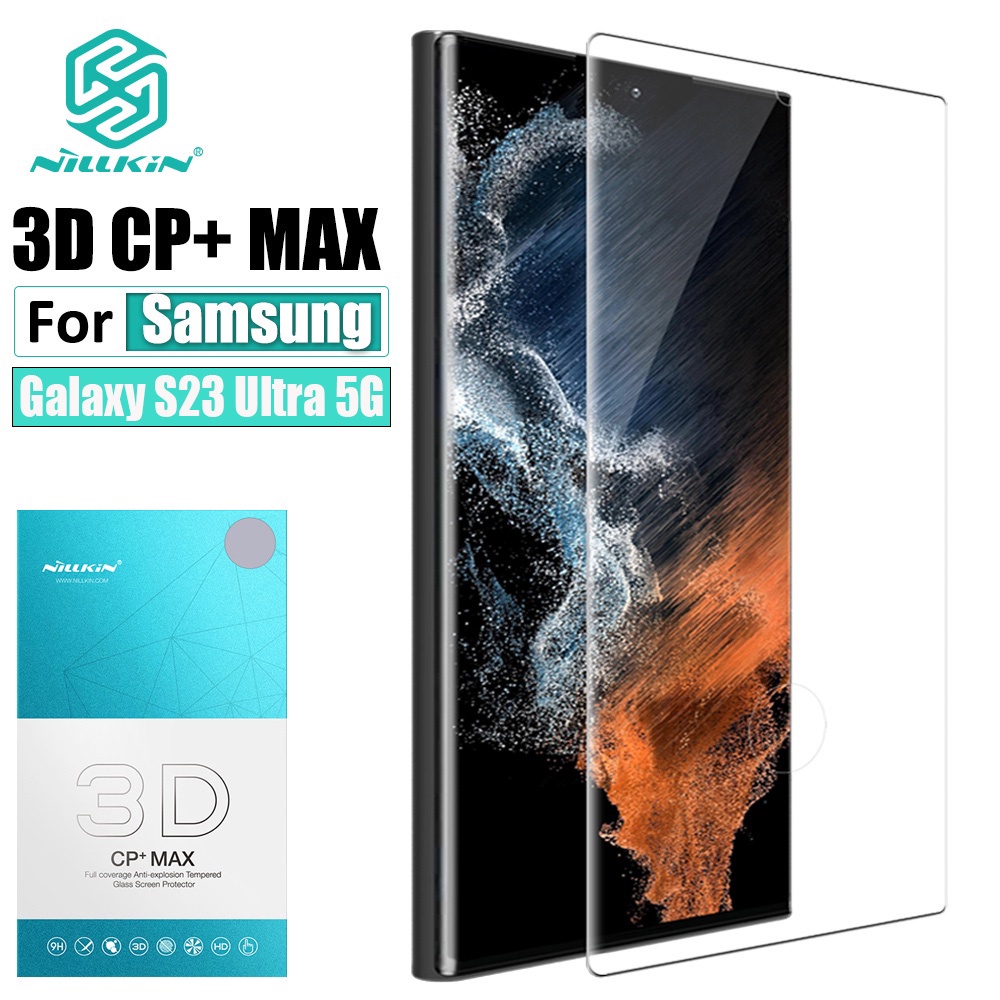 Dành cho điện thoại samsung galaxy samsung galaxy s23 ultra kính cường lực nillkin 3d cp + kính cường lực chống nổ max