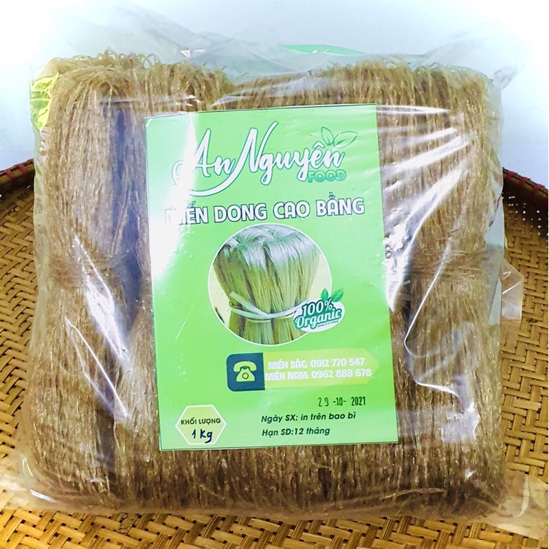 Miến dong Cao Bằng 100% từ bột dong tự nhiên chính gốc Cao Bằng 500g