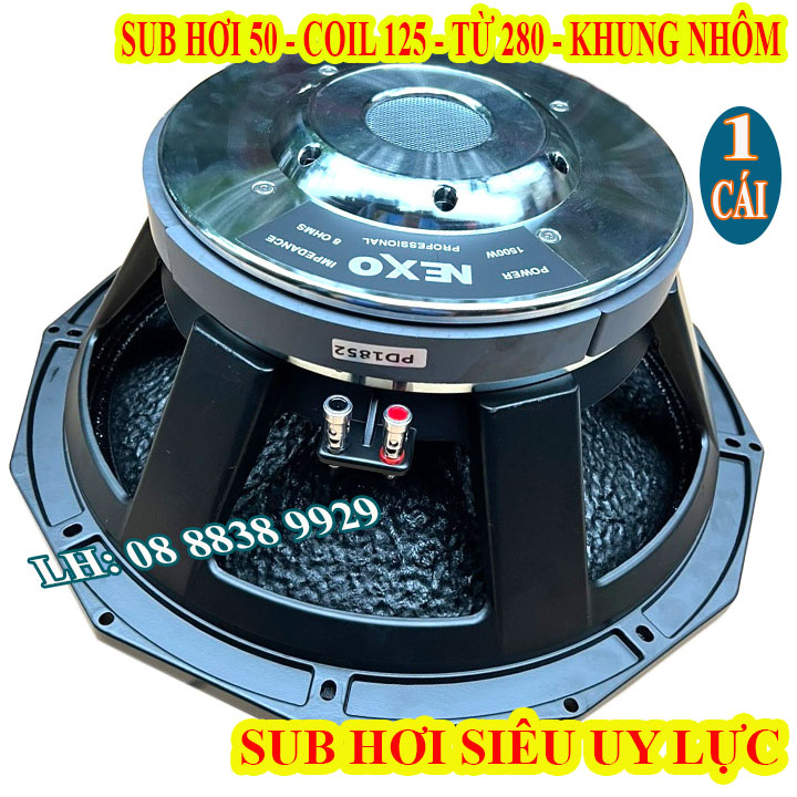 CỦ LOA BASS & SUB 50 NEXO TỪ 280 COIL 125 CAO CẤP NHẬP KHẨU CHINA - SIÊU UY LỰC - GIÁ 1 LOA