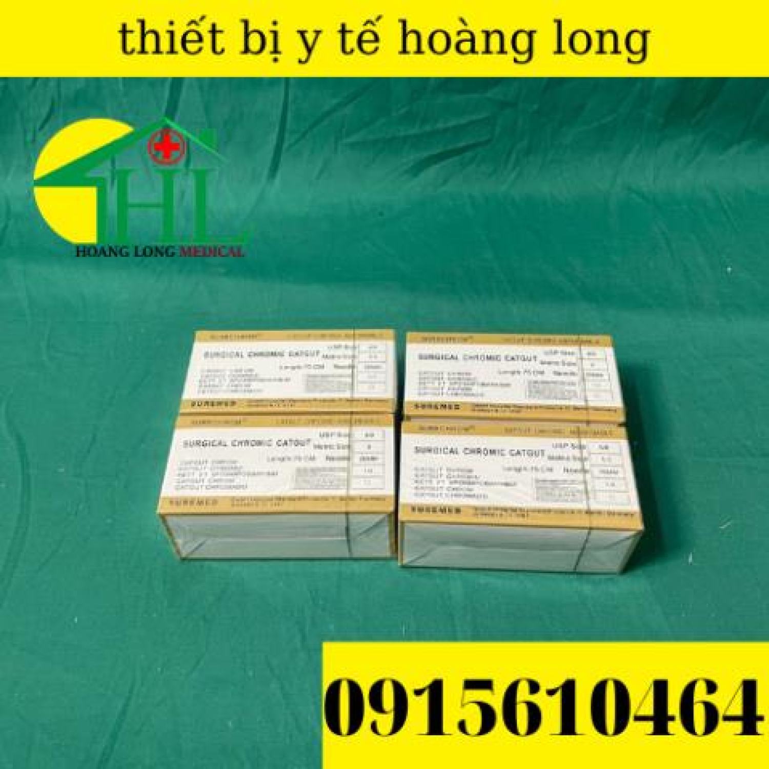 Chỉ catgut size từ số 1 đến số 6 hộp 12 sợi
