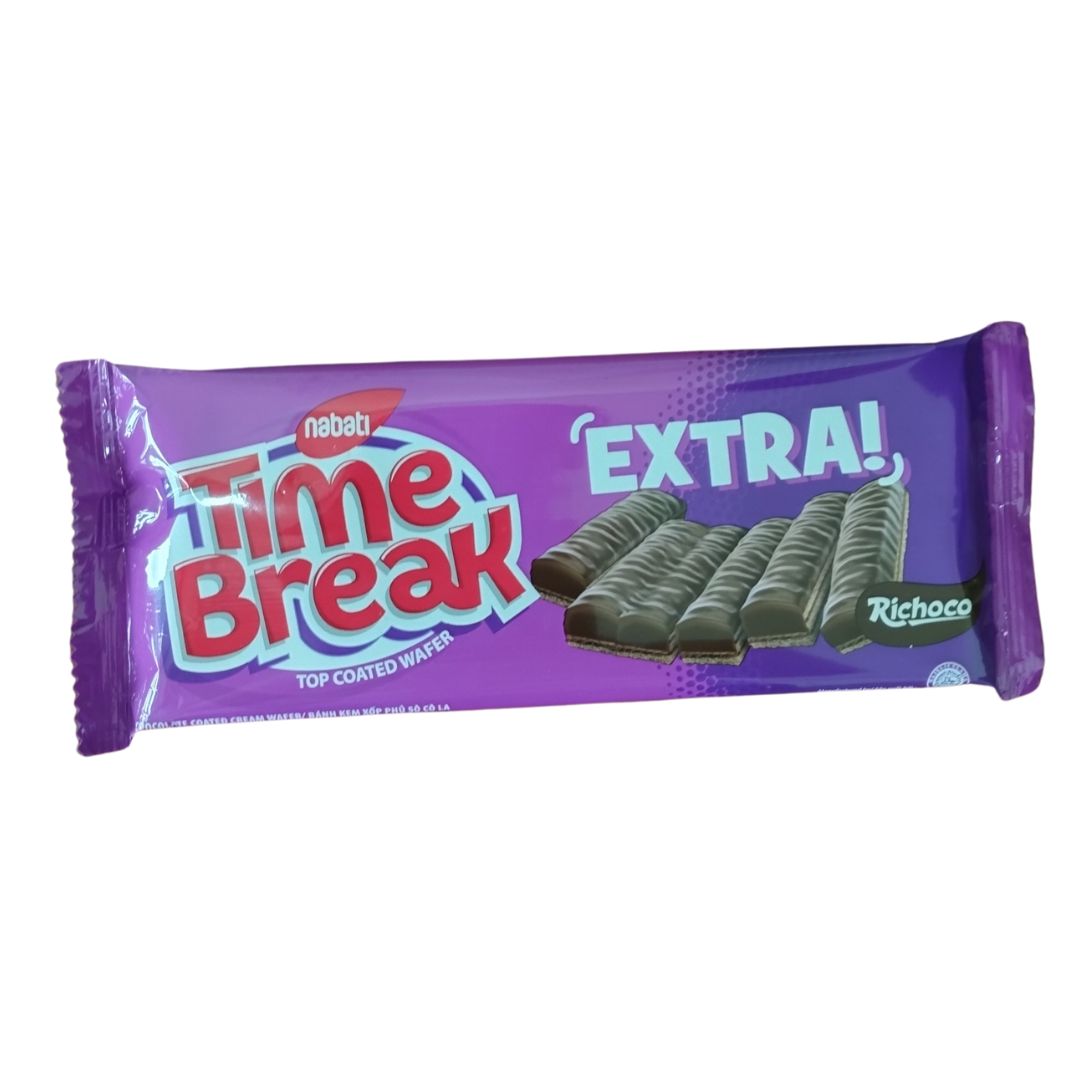 Bánh kem xốp phủ socola Nabati Time Break 48G