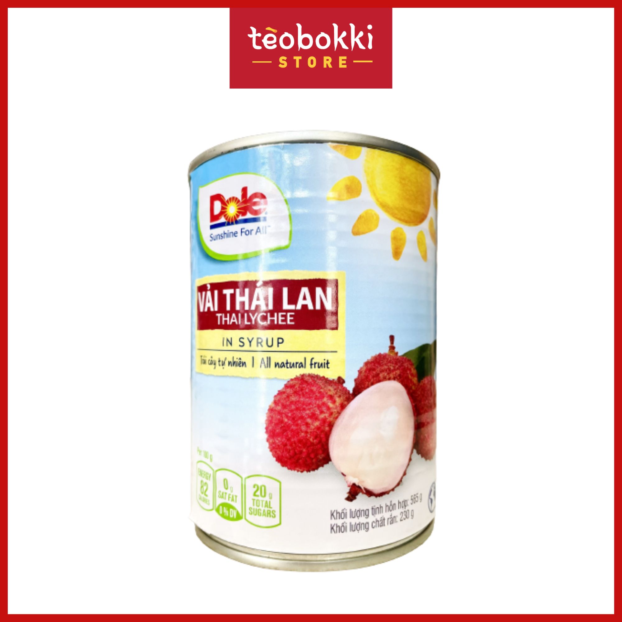 Vải ngâm dole 565g
