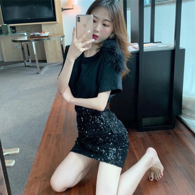 Chân váy kim sa