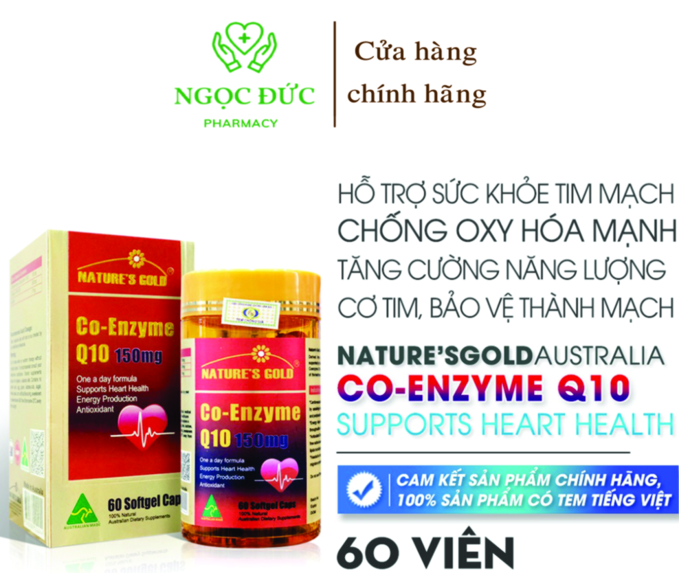 Viên uống bổ tim tăng cường sức khỏe tim mạch CoQ10 Co Enzyme Q10 150mg