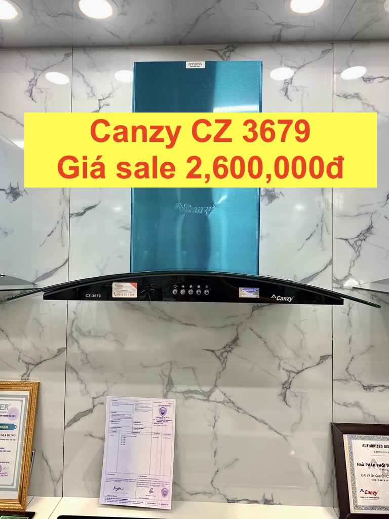 Máy hút mùi kính cong canzy cz 2688 / cz 3679