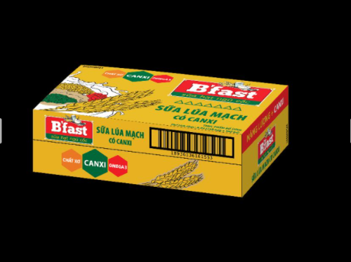 Sữa uống từ mầm lúa mạch B'fast thùng 12 lốc 48 hộp
