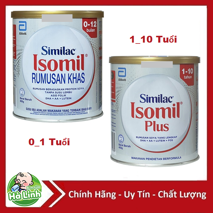 Sữa Bột Isomil, Isomil Plus 400g Date 2026......: