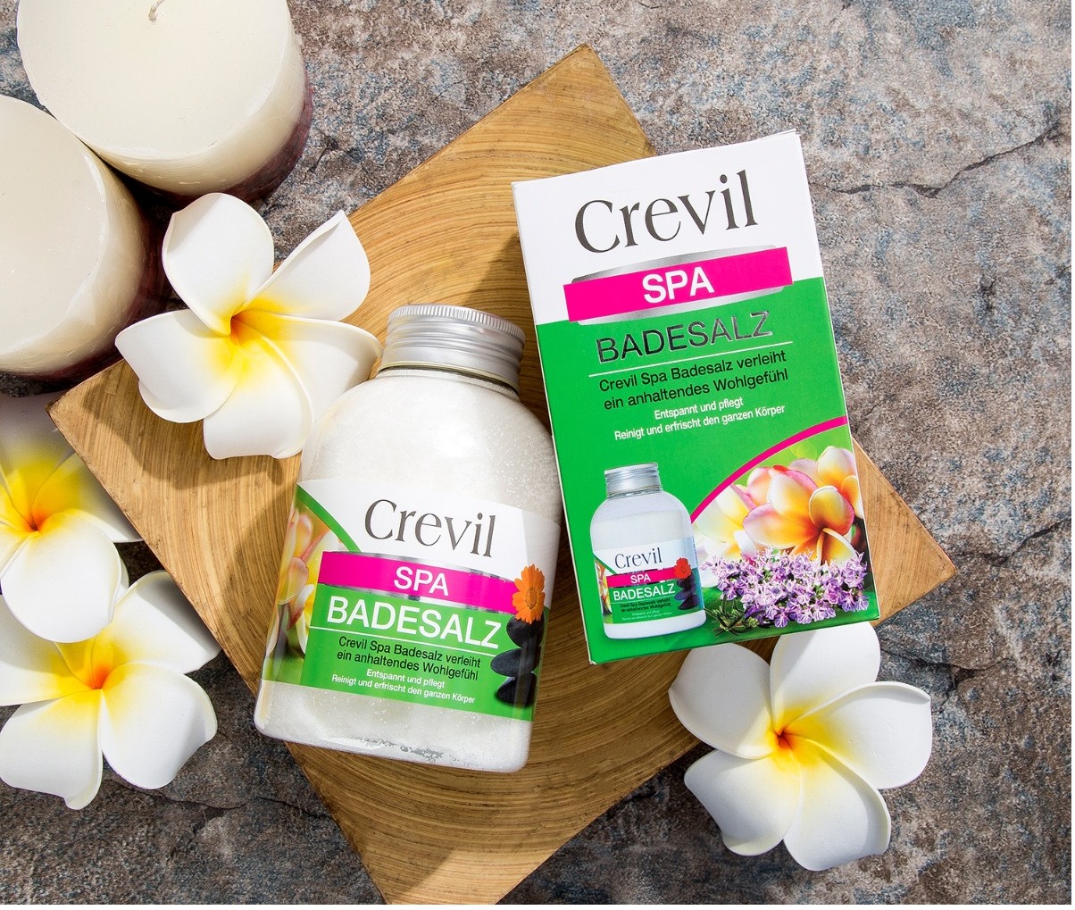 Muối Tắm Crevil Spabadesalz - Với Các Hạt Tinh Thể Muối Được Tinh Chiết Từ