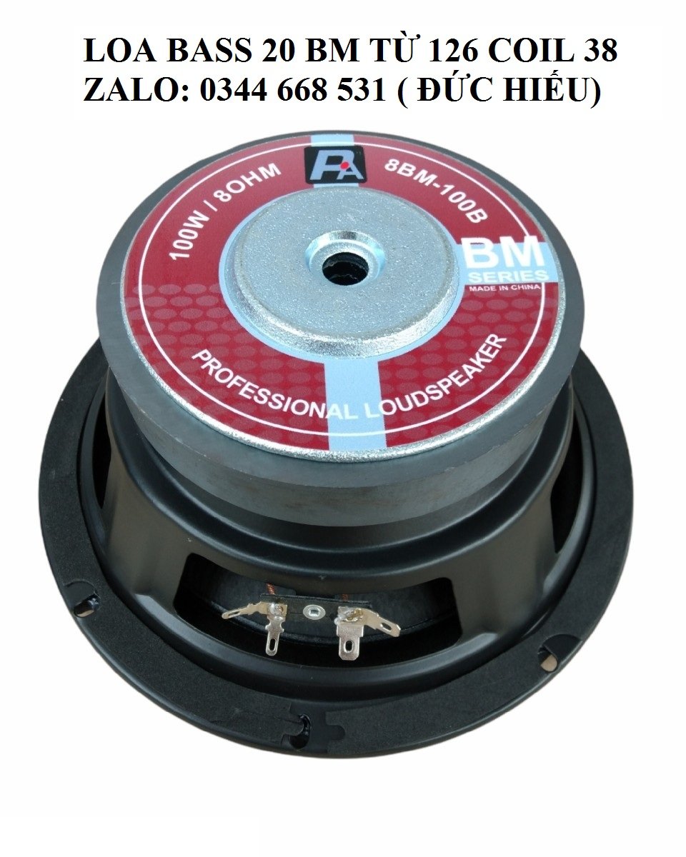 1 CỦ LOA BASS 20 BM TỪ 126 COIL 38 PHIÊN BẢN MỚI 2022 [Chính hãng]