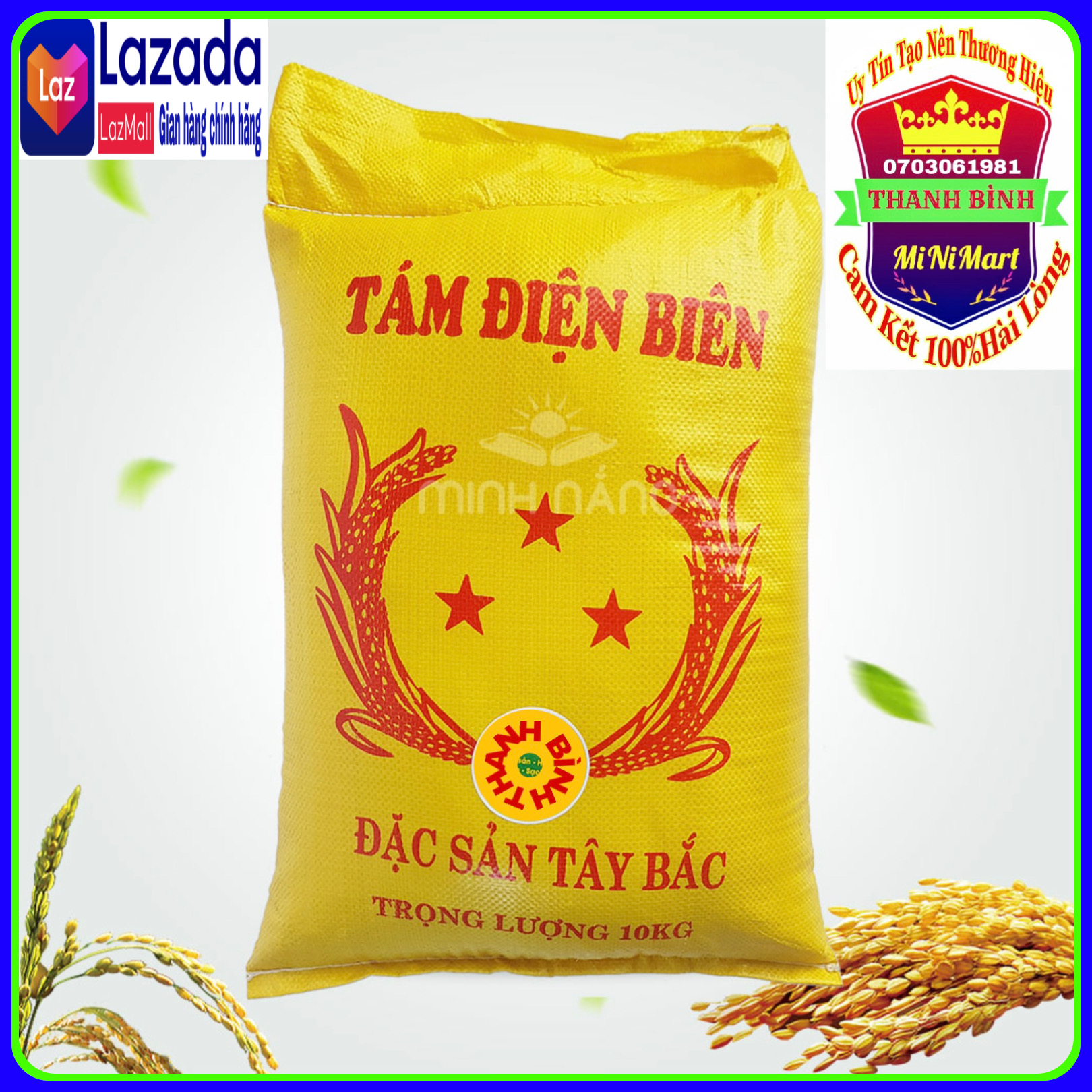 10 kg gạo tám điện biên