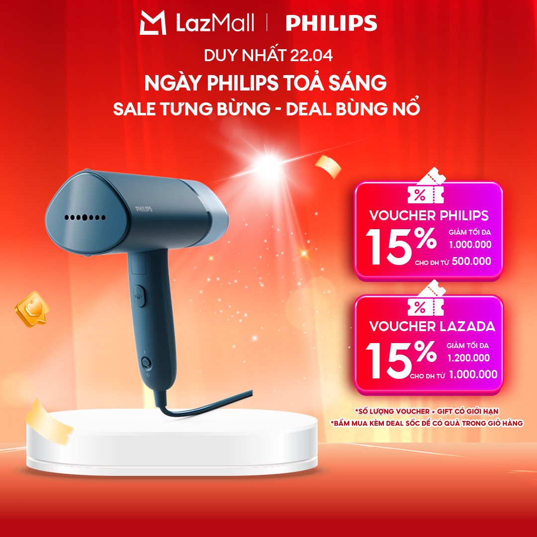 Bàn Ủi Hơi Nước cầm tay Philips STH3000/20 | 1000W |  - Hàng Chính Hãng