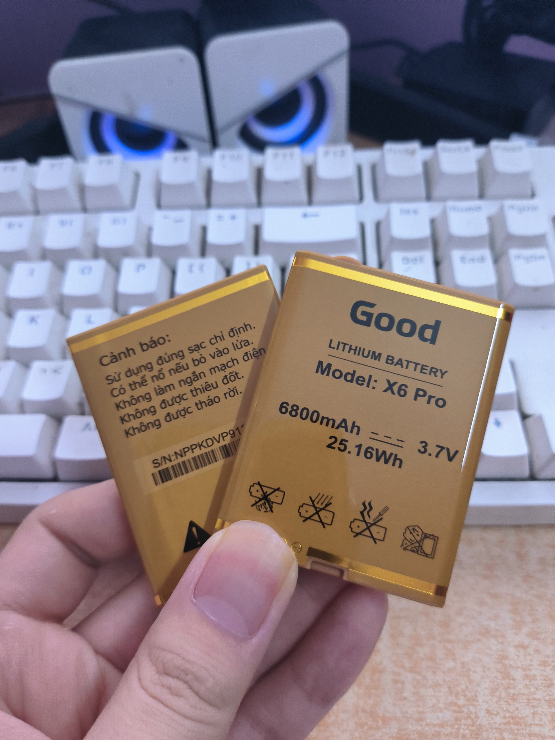 Pin điên thoại good x6, x6 pro, a90 6800mah