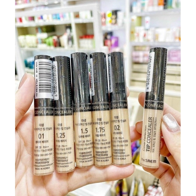Che khuyết điểm the saem cover perfection tip concealer tone 1 - 1.5 - 2