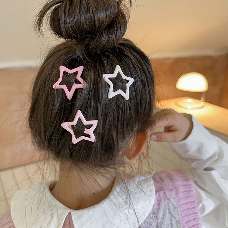 Pentacles Hair Clip Trẻ em Dễ thương Hair Clip Head Trang trí tóc sáng tạo cho bé gái ROYALLOVEA