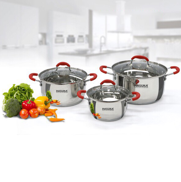 Bộ nồi inox hasuka hsk-bn323