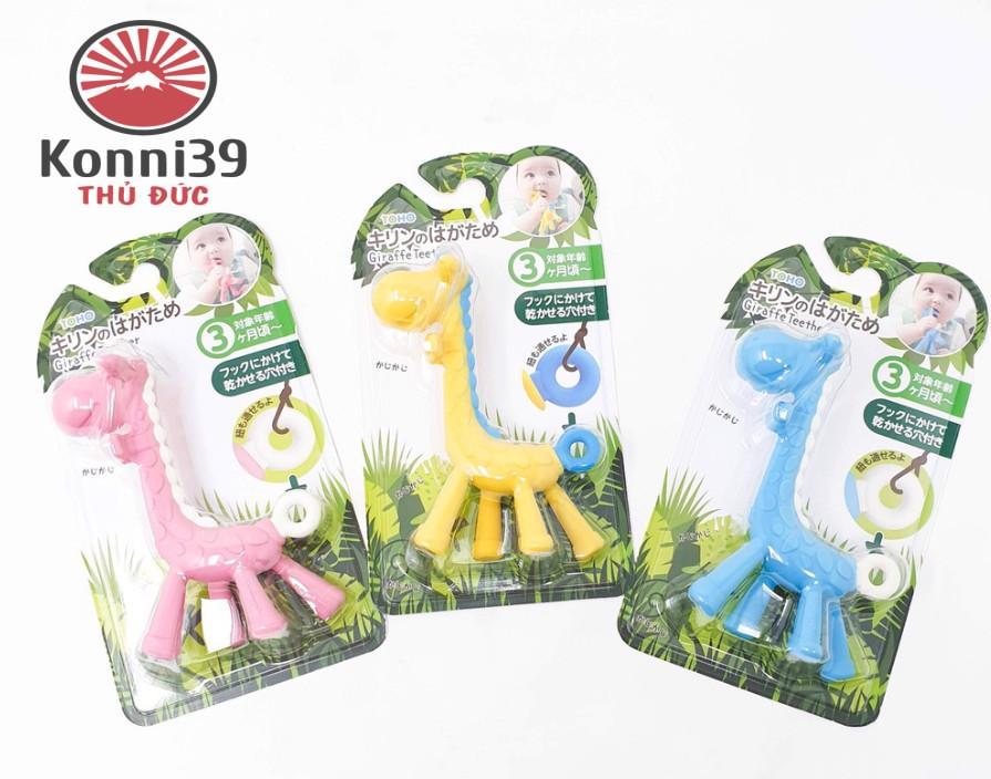 Gặm nướu hình hươu cho bé 3 tháng toho