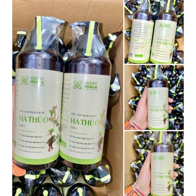 Dầu gội thảo dược hà thủ ô 2in1 giảm rụng tóc
