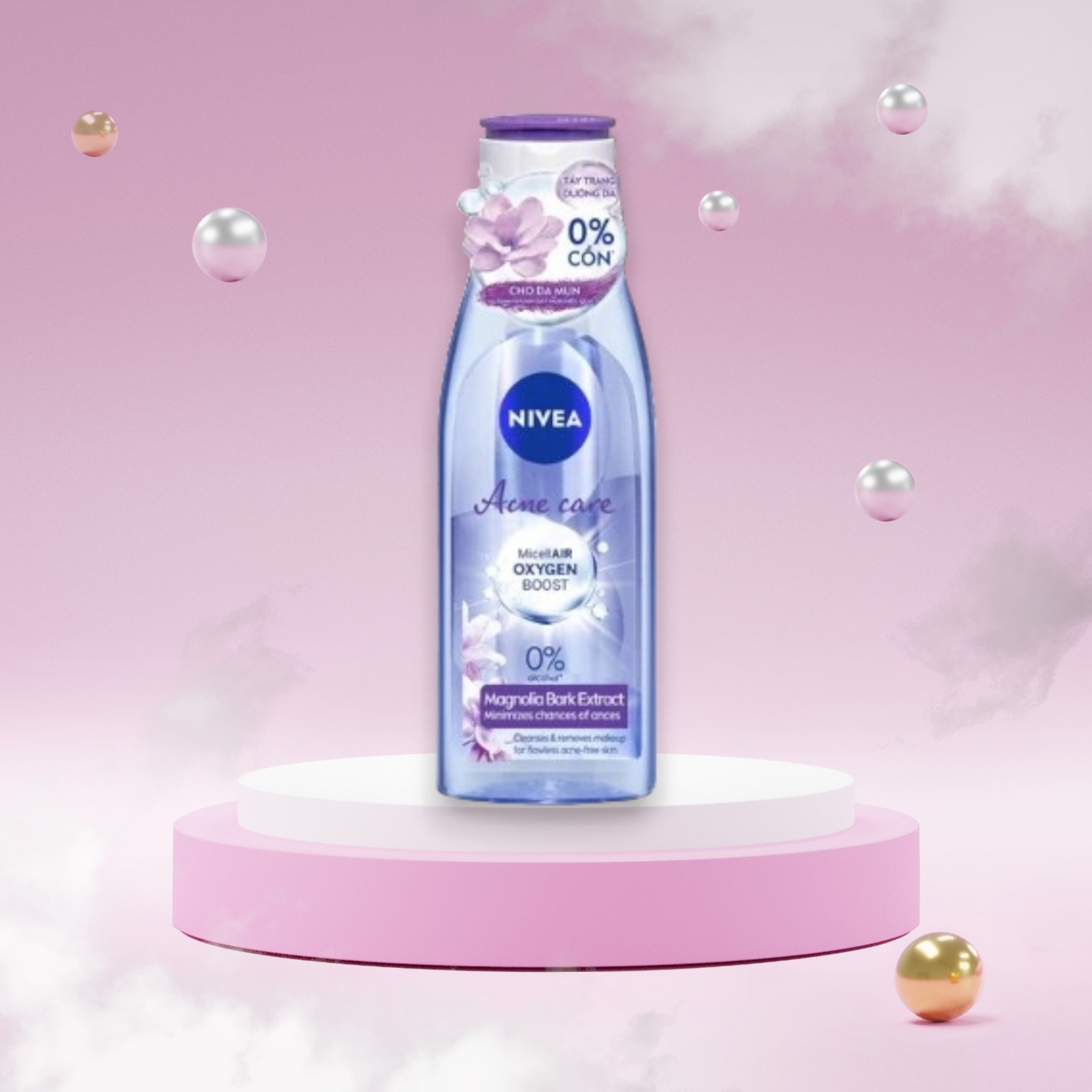 Nước tẩy trang Nivea cho da mụn Acne Care Makeup Clear Micellar Water 200ml
