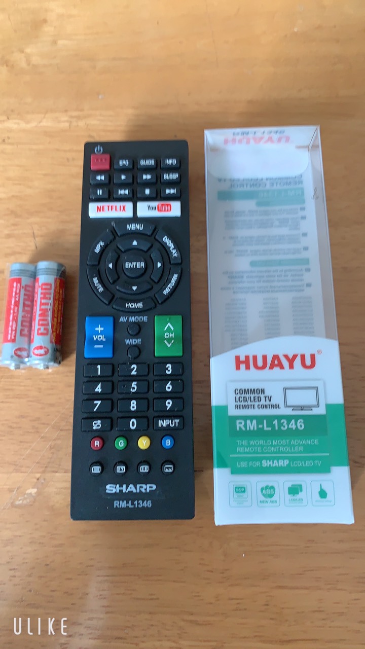 [HCM]Điều khiển SHARP ĐA NĂNG HUAYU mã số RM-L1346 cho Tivi Smart