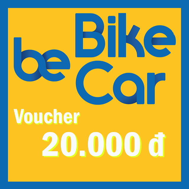 [Giftee-Be] e-Voucher tiền mặt 20,000đ tại beBike & beCar