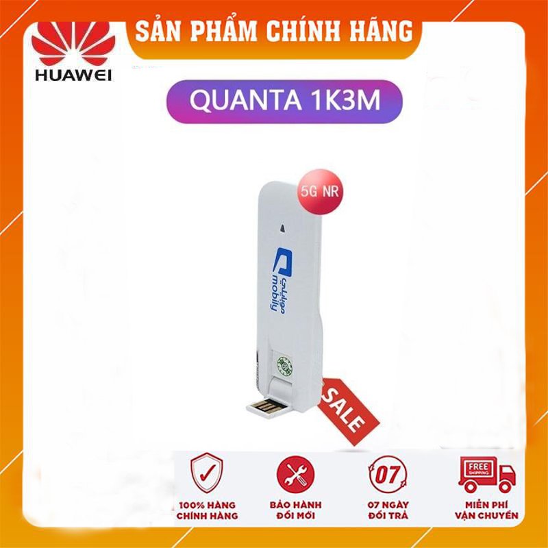 Dcom 3G Huawei 1K3M Đa Mạng Tốc Độ Cao - Phủ Sóng Khỏe Cấu Hình Khủng - Tặng kèm siêu sim 4G từ MƯỜNG THANH ROYAL
