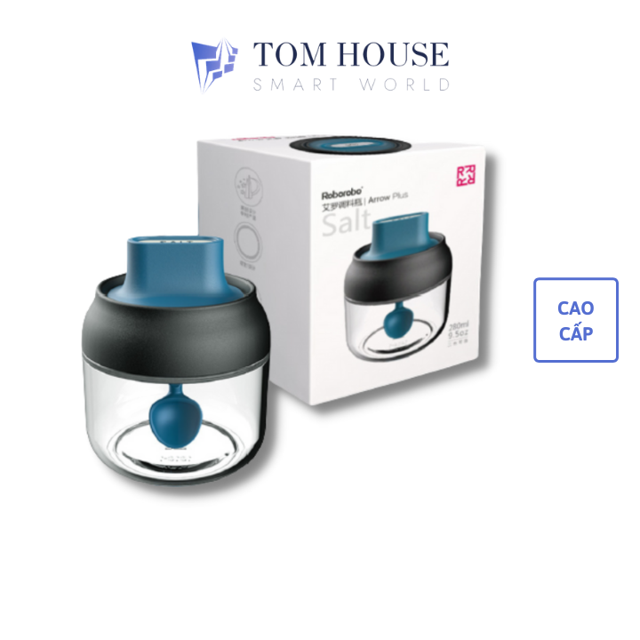 [Chính hãng] Hũ Bình Đựng Gia Vị Roborobo Thủy Tinh Kèm Muỗng Cao Cấp
