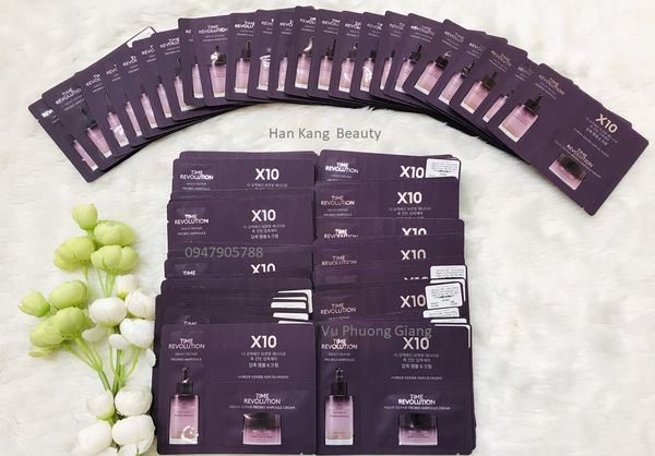 Gói tinh chất +kem dưỡng Missha Time Revolution x10 combo 10 gói