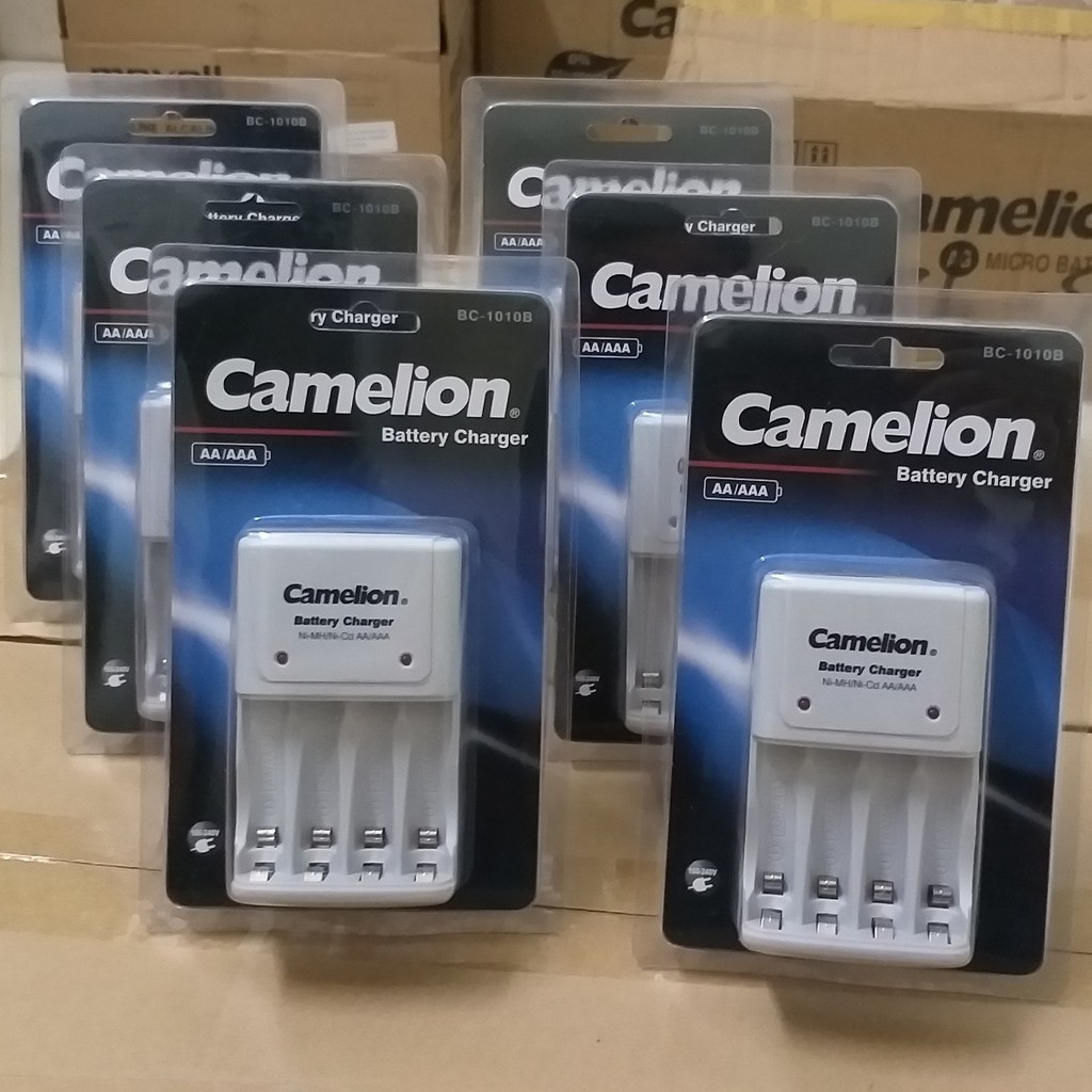Pi0002 - bộ máy sạc pin aa, aaa - 1010b camelion máy sạc pin 3a