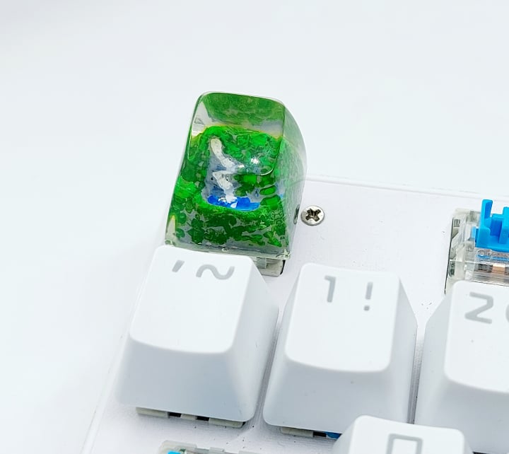 Keycap artisan núi trang trí bàn phím cơ gaming.