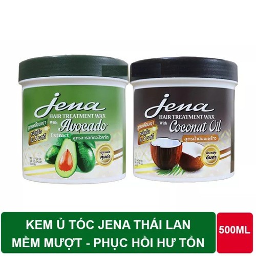 Kem Ủ Tóc Bơ, dừa Jena Hair Treatment Wax 500ml-