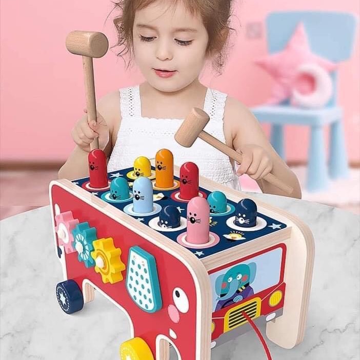 Đồ chơi đập chuột hình xe oto cho bé