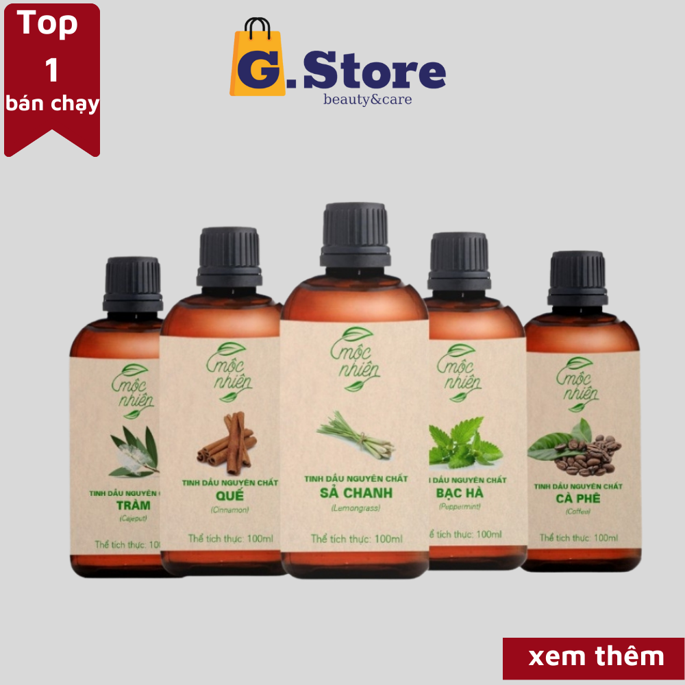 Tinh dầu Mộc Nhiên 10ml100ml xông tinh dầu thơm phòng ngủ tinh dầu sả chanh khử mùi phòng, tinh dầu xả chanh xông phòng đuổi muỗi, tinh dầu tràm cho bé,trầm hương bạc hà, giúp thơm phòng
