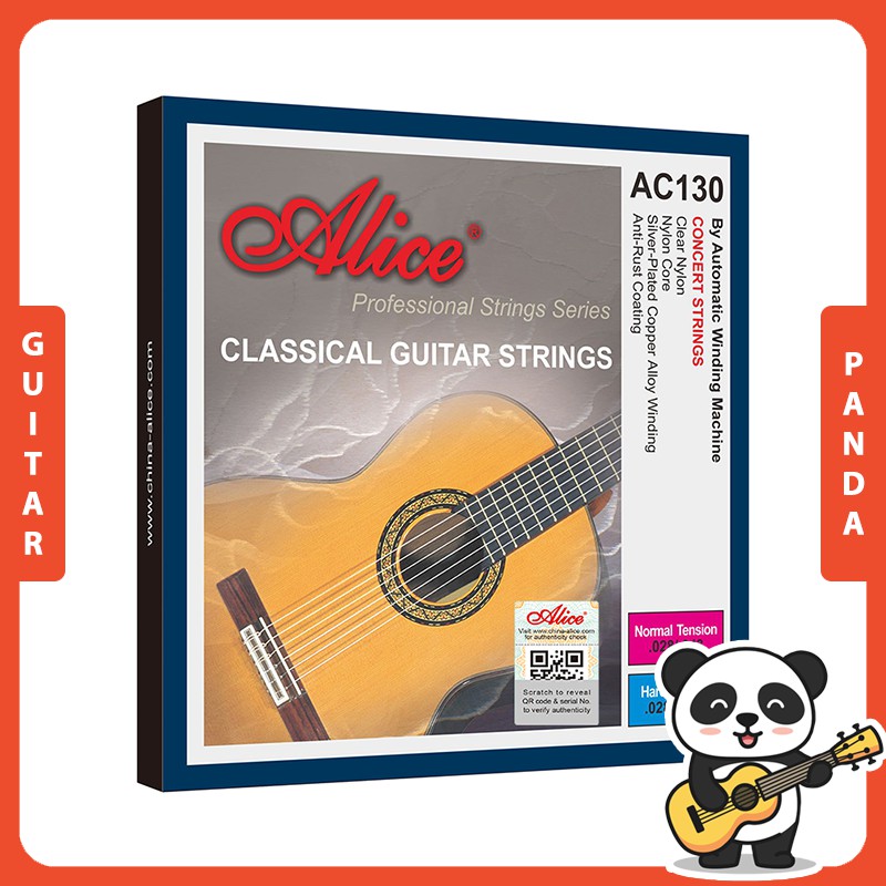 [HCM][Chính Hãng] Dây Đàn Guitar Classic Alice AC130 Dây Nylon Hợp Kim Đồng Mạ Bạc Lớp Phủ Chống Rỉ