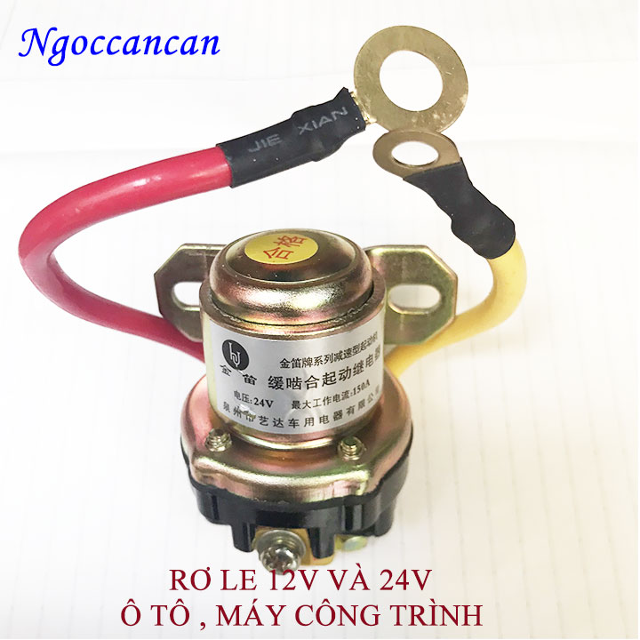 Rơ le phụ đề ô tô máy công trình 12v và 24v