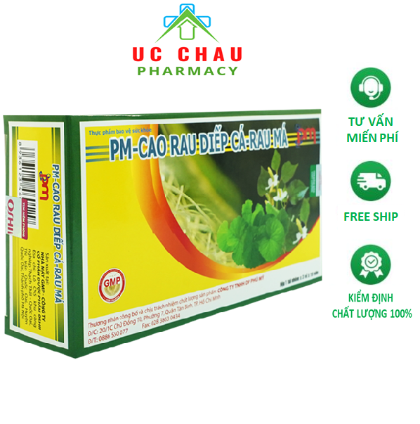 Cao rau diếp cá – Rau má Hộp 30 viên