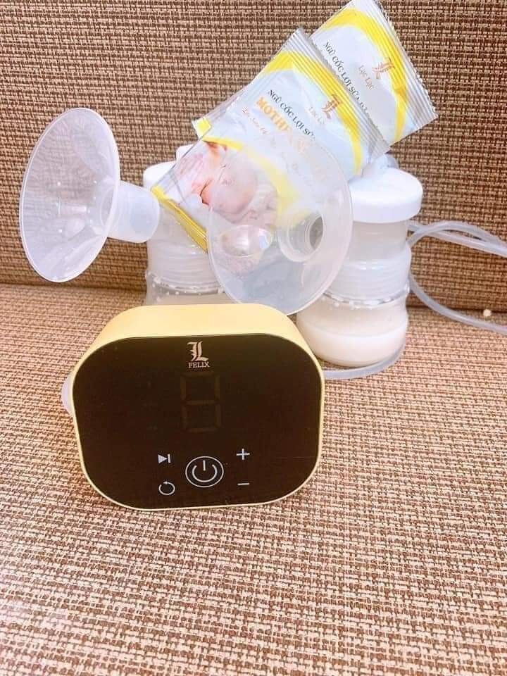 Máy hút sữa điện đôi felix có massage, hút êm, nhỏ gọn, 9 cấp độ hút chuyên sâu bn01