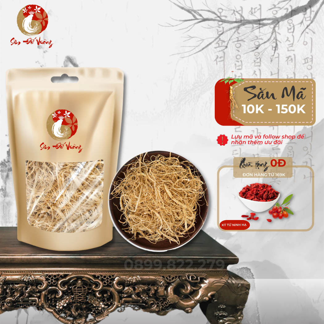 Rễ sâm hàn quốc từ 6 năm tuổi trở lên - rễ sâm chứa rất nhiều chất dinh dưỡng tương đương với củ sâm