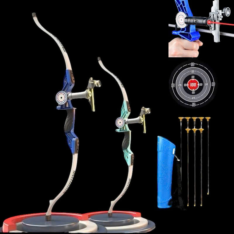 Bộ Cung Tên Hít Có Đèn Laze Chiếu Mục Tiêu - Đồ Chơi Thể Thao
