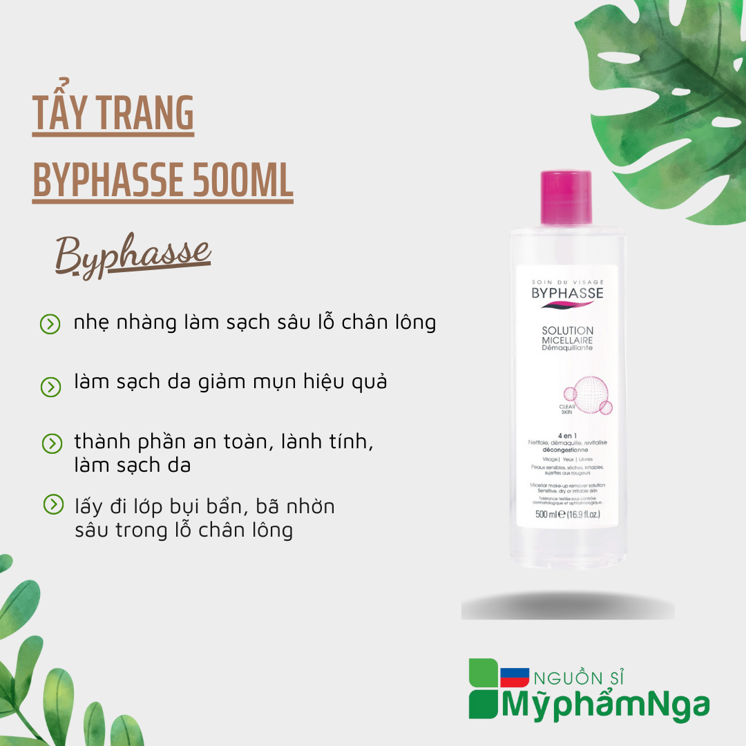Tẩy trang Byphasse 500ml