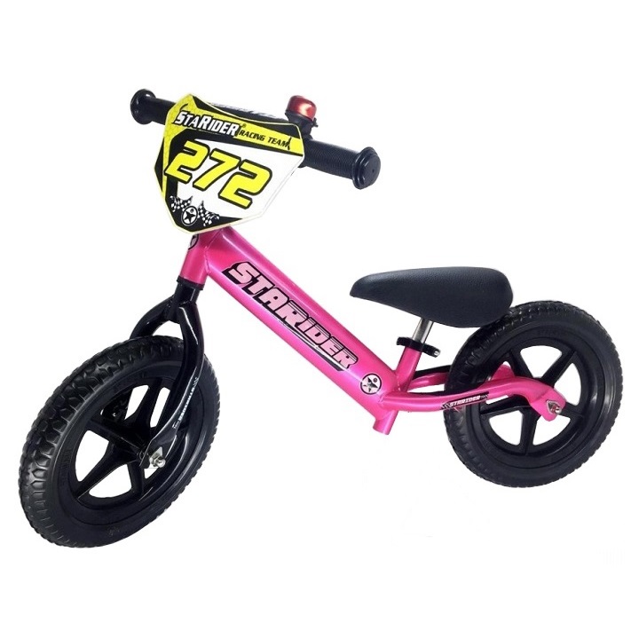 (Mẫu mới) Xe thăng bằng/ Xe cân bằng cho bé Starider - phiên bản Pro màu hồng tay lái điều chỉnh nâng lên hạ xuống, trọng lượng nhẹ