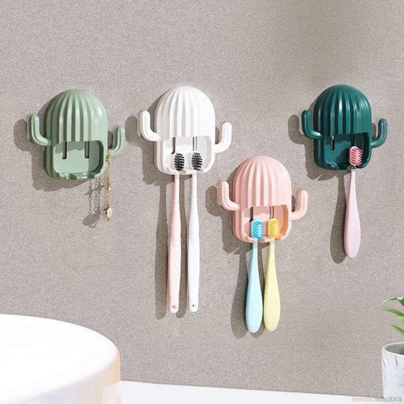Giá Đỡ Bàn Chải Đánh Răng Hình Xương Rồng - Kệ Để Bàn Chải Hình Ngộ Nghĩnh Dán Tường Siêu Dính Siêu Chắc