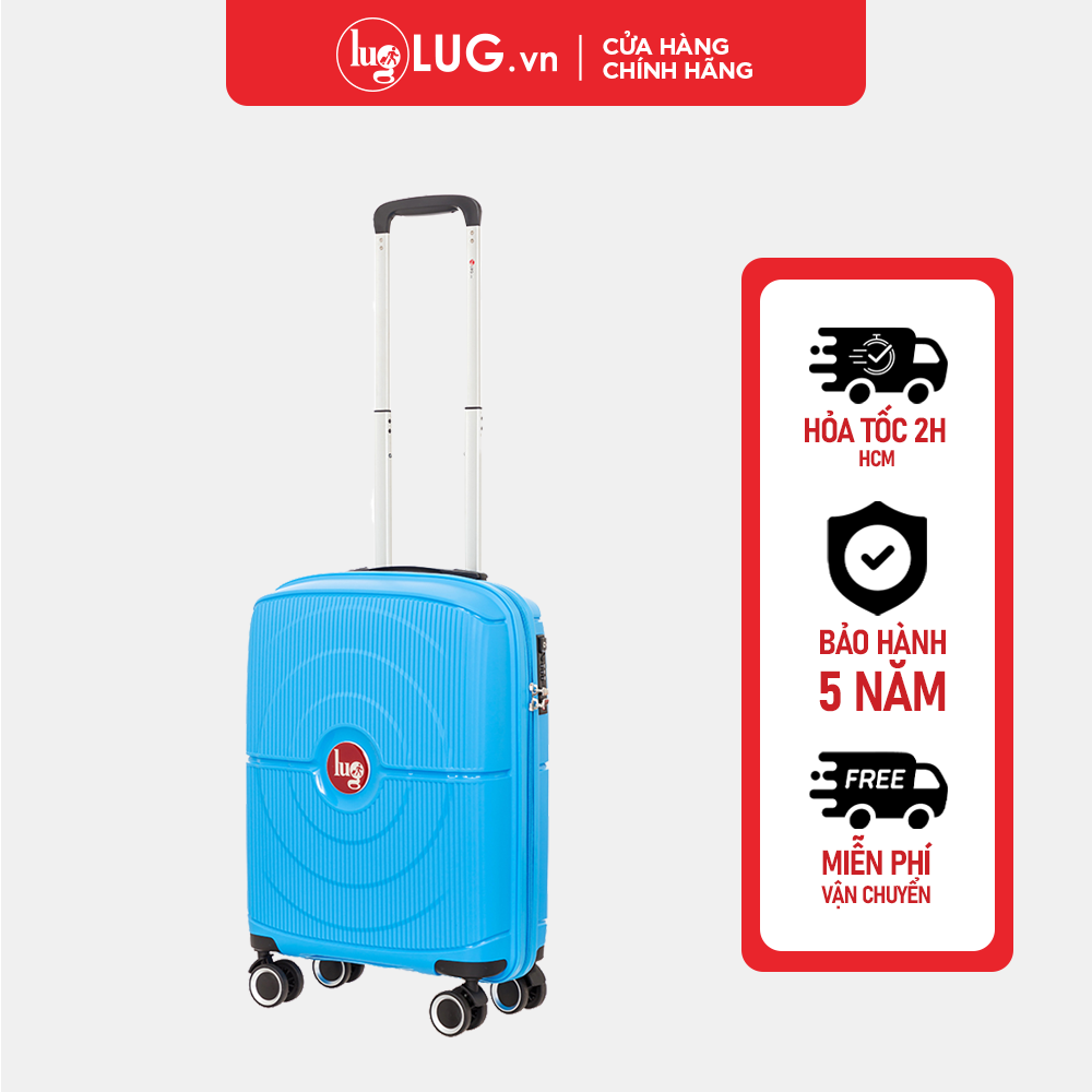 Vali kéo lug s20/s24/s28 pp04 nhựa pp chống bể vỡ, dây kéo đôi chống rạch trộm