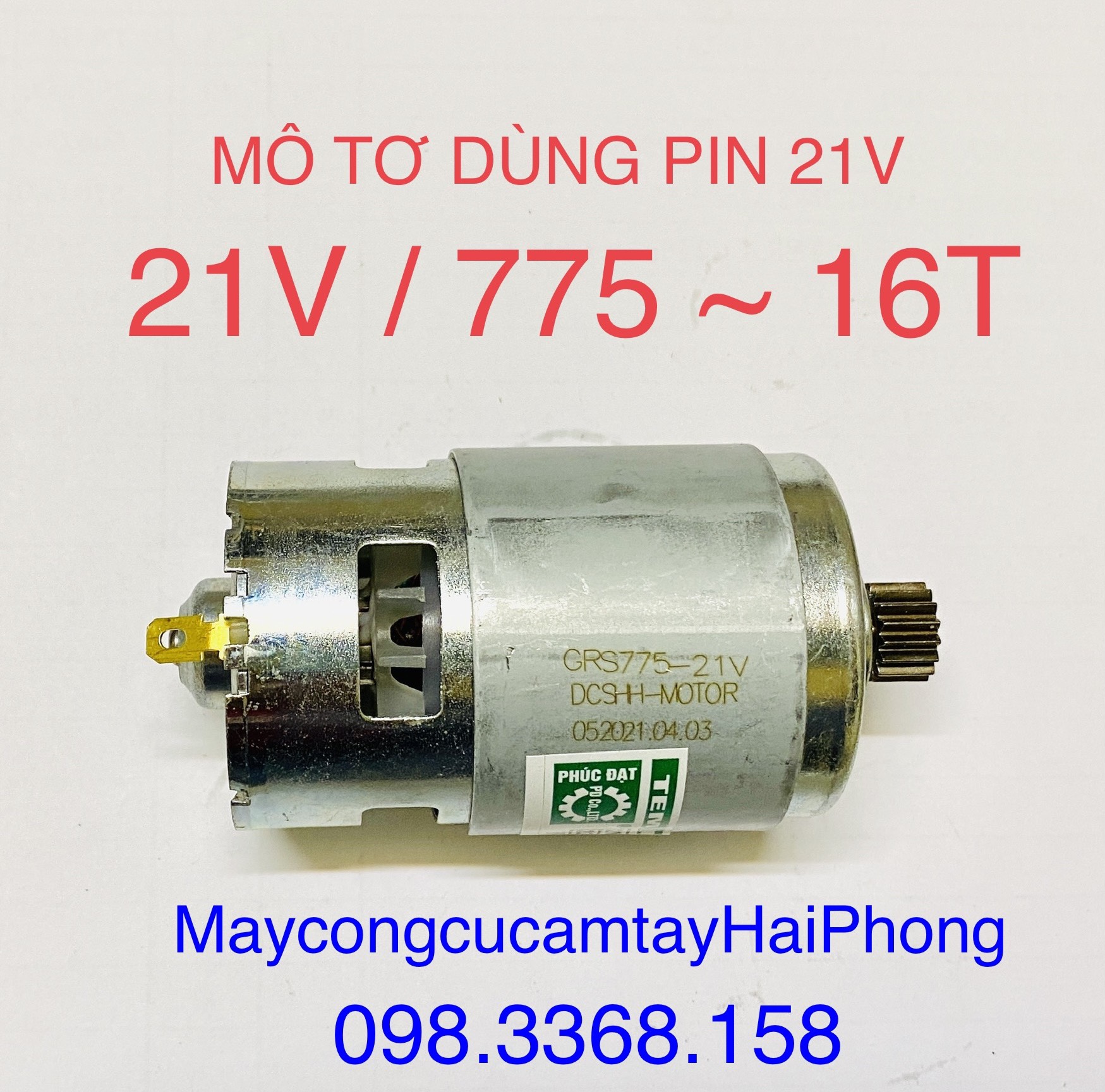 Mô tơ dùng pin 21v - 775 / siêu bền , cho các loại máy pin 21v dùng động cơ 775