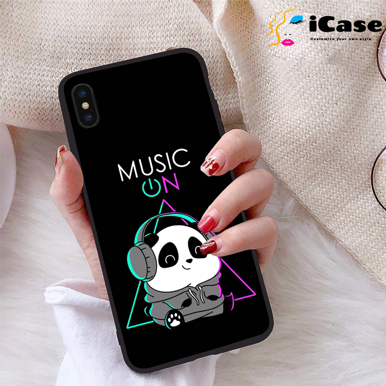 Ốp lưng iphone xs max viền dẻo tpu bst panda
