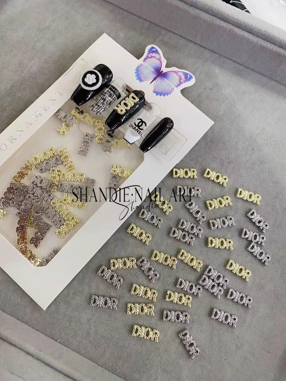 Charm đính móng ,charm kim loại đủ mẫu cao cấp - mini nails