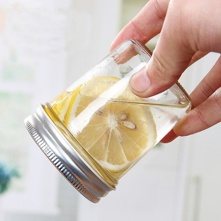 HŨ THUỶ TINH NẮP NHÔM 200ML LÀM SỮA CHUA CARAMEN, HŨ THUỶ TINH ĐỰNG GIA VỊ NHÀ BẾP